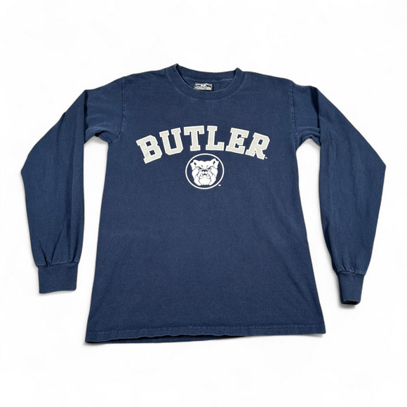 Vintage Butler University Shirt Adult SMALL Blue Bulldog Steve Barrys Sports Y2K - Picture 1 of 5